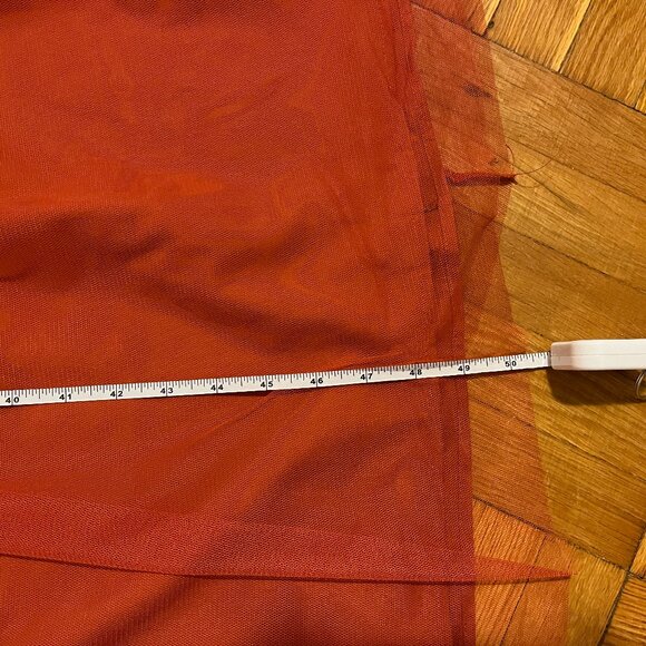 Rust Red Tulle Corset Maxi Dress | Romantic Gown | XL/US M-L (Chinese sizing) - Picture 12 of 12